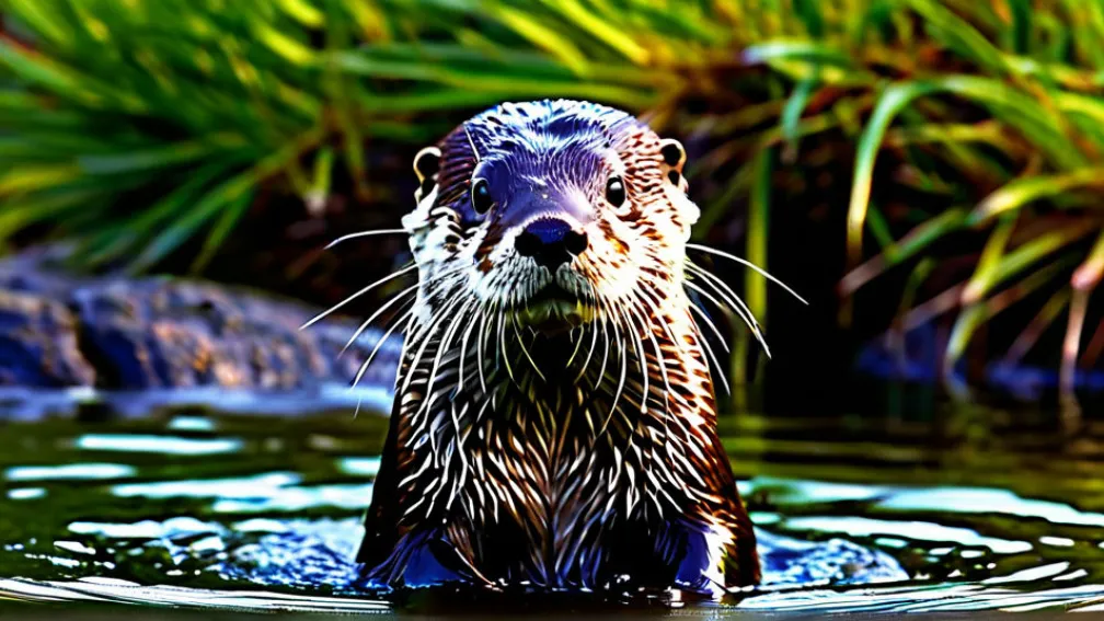 Imagine fotorealistă a unei vidre salvatoare