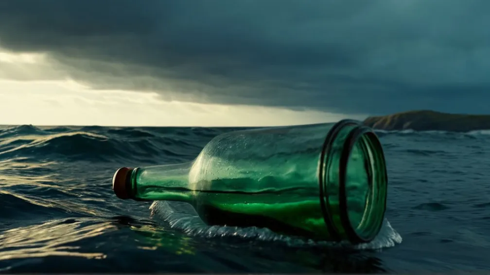 Cenușa unei britanice, găsită într-o sticlă pe o insulă germană din Marea Nordului