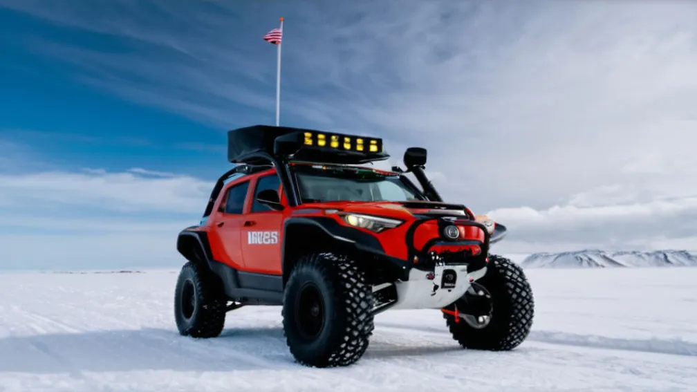 Tehnologie avansată la -30°C: Vehicul electric cu inteligență artificială salvează urșii polari