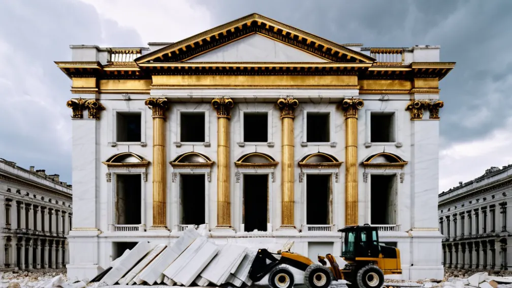 Demolarea Aripa de Est a Casei Albe: O Metaforă a Mandatului lui Trump și a Distrugerii Consensului