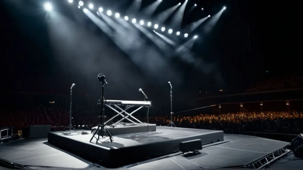 Moment dramatic la concert: Der Graf de la UNHEILIG a căzut de pe scenă