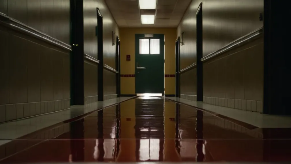 Descoperire macabră într-o toaletă școlară: Pată de sânge și un mesaj misterios