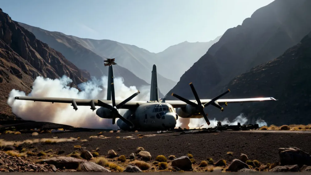 Avion militar C-130 cu 20 de persoane la bord s-a prăbușit în Georgia