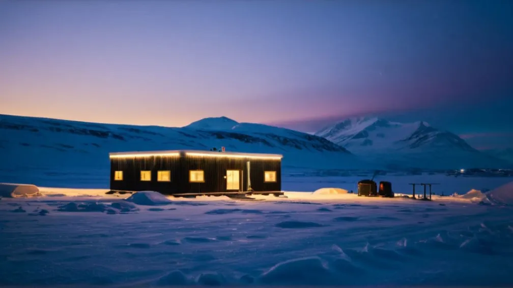 Ursul polar intră într-o stație de cercetare: Câini curajoși îl alungă