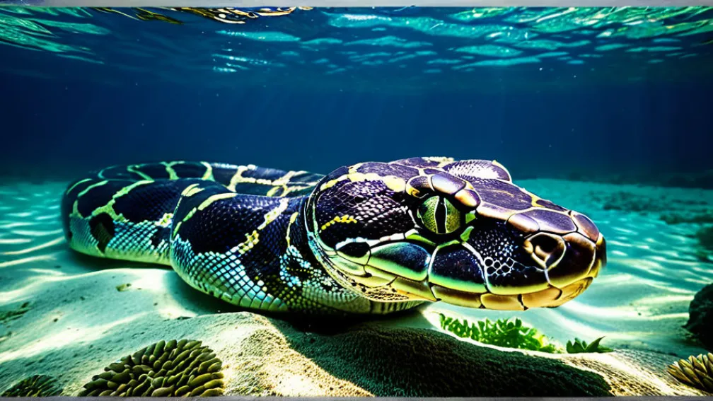 Piton de șase metri aproape strangulează un ghid turistic în timpul unei expediții de căutare de șerpi