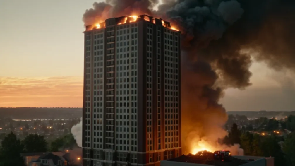 Tragedie în Mannheim: O femeie de 88 de ani a murit într-un incendiu izbucnit la etajul 11 al unui bloc