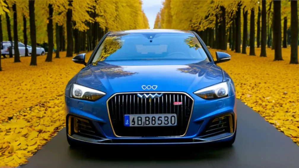 O șoferiță din Germania a încercat să ascundă numerele de înmatriculare expirate cu frunze de toamnă