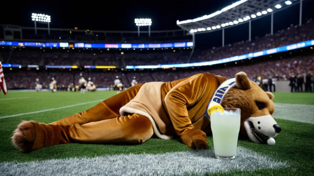 Moment jenant pe stadion: Mascota beată a insultat spectatorii în Anglia