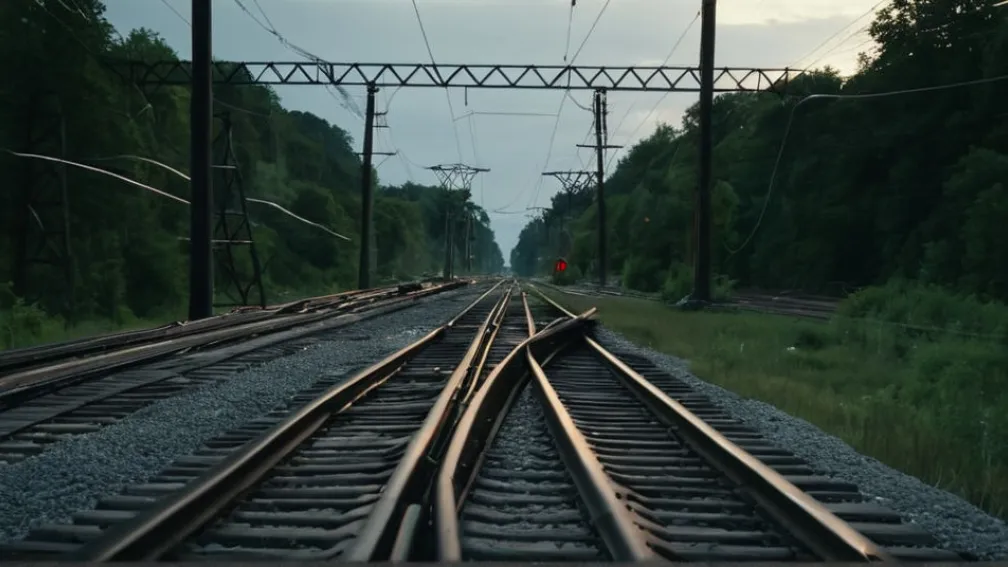 Incident feroviar: Un camion a rupt linia de contact, perturbând traficul feroviar