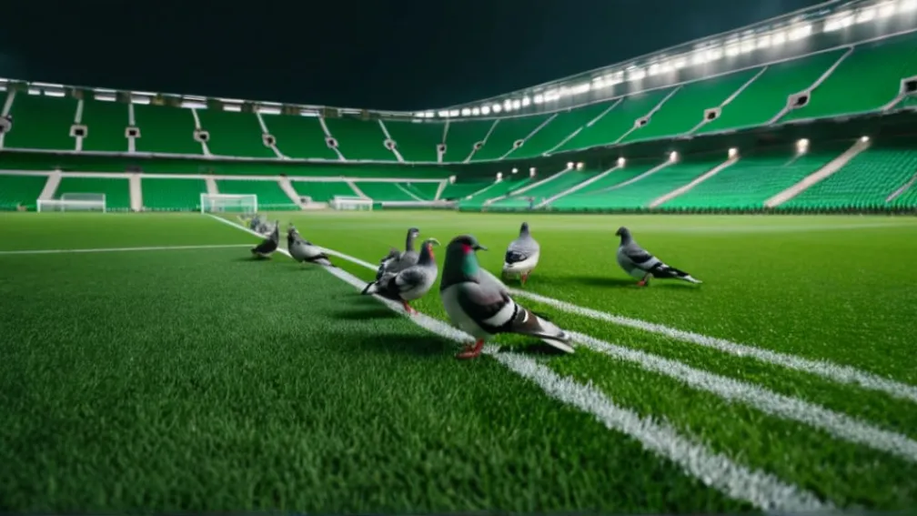 RB Leipzig se luptă cu o invazie de porumbei pe Red Bull Arena