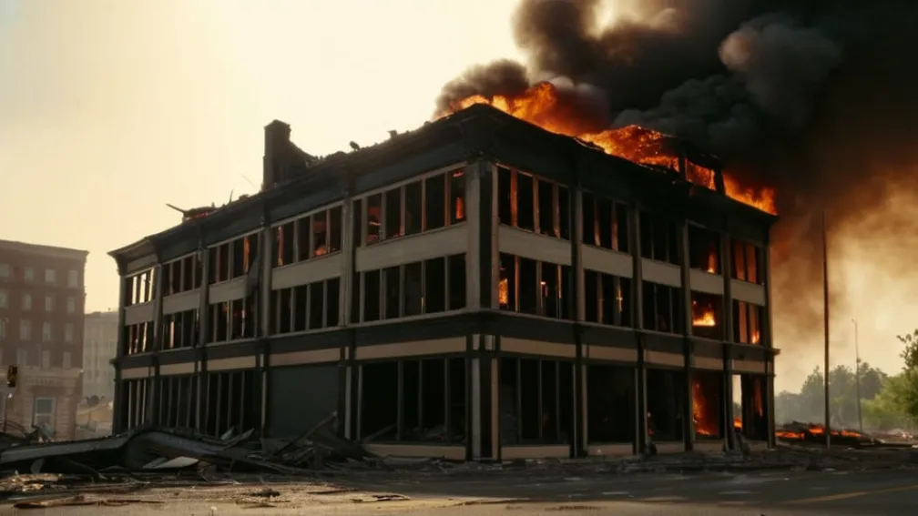 Incendiu devastator în Germania: O grădiniță a ars complet, pagube de 1,5 milioane de euro