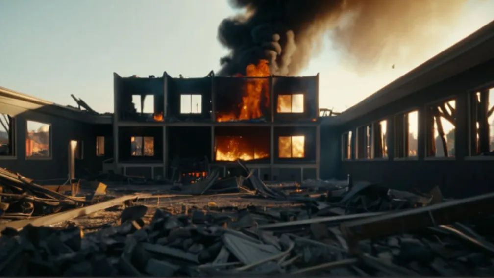 Grădinița "Villa Kunterbunt" distrusă de incendiu: pagube de 1,5 milioane de euro