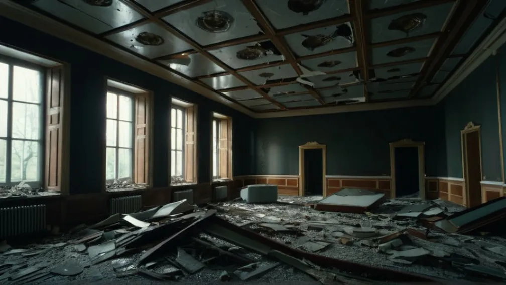 Hoțul s-a prăbușit de două ori prin tavanul unei săli de jocuri în Germania, fugind de poliție