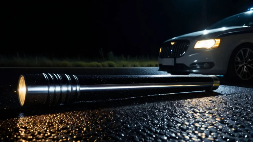 Șofer de 18 ani oprit de poliție în Germania: Avea un baston telescopic