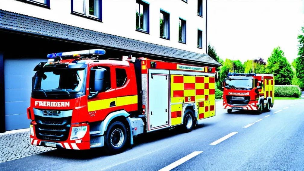 Pompierii din Paderborn au salvat o femeie în vârstă dintr-un apartament plin de fum