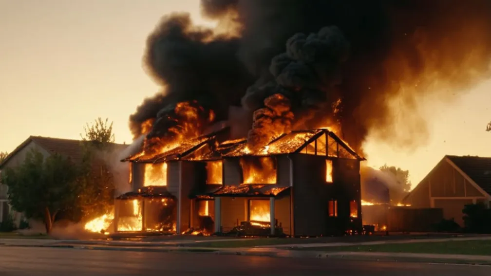 Incendiu periculos în Köln: Artificii ilegale au explodat într-o casă în flăcări