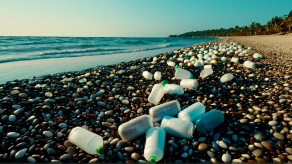 Paradísul costier al Albaniei, sufocat de deșeuri după furtuni