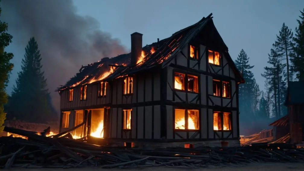 Incendiu devastator: O casă istorică din 1790, mistuită de flăcări în Seevetal