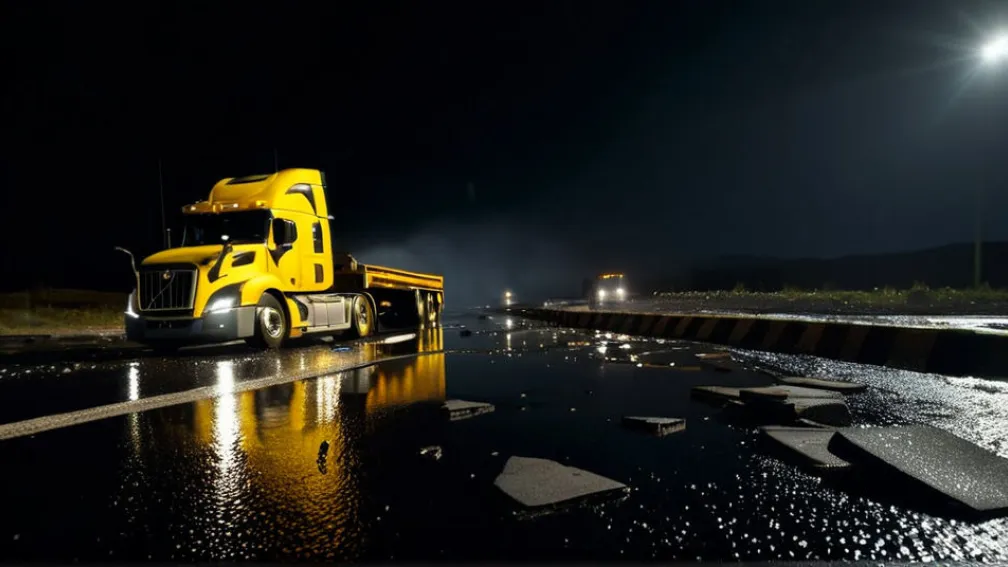 Tragedie pe șosea: Tânăr de 19 ani a murit într-un accident cu un tractor încărcat cu pavele