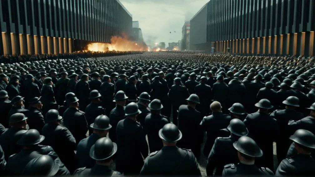 Ciocniri violente în Gießen: Aproximativ 2000 de persoane mascate au atacat poliția