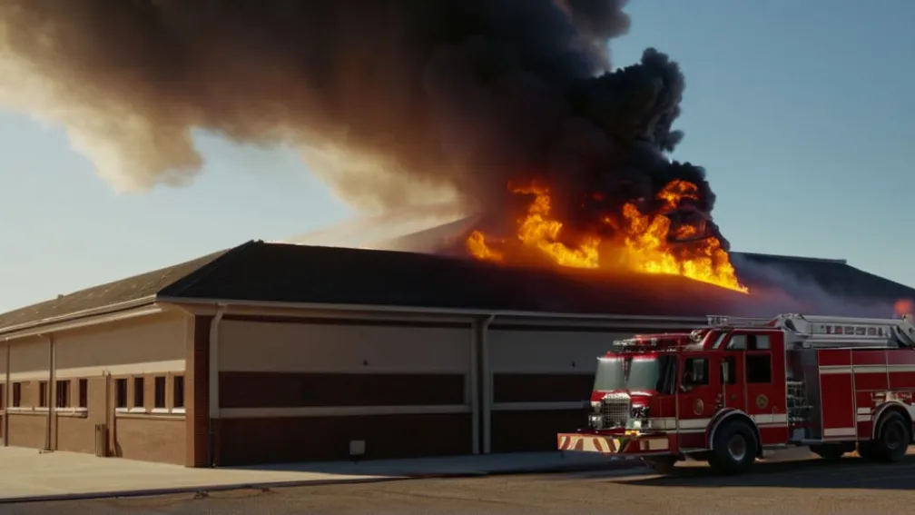 Incendiu devastator la o școală primară din Hanovra; Copiii, evacuați din sala de sport