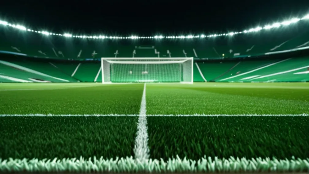 Stadion de fotbal dinamic noaptea