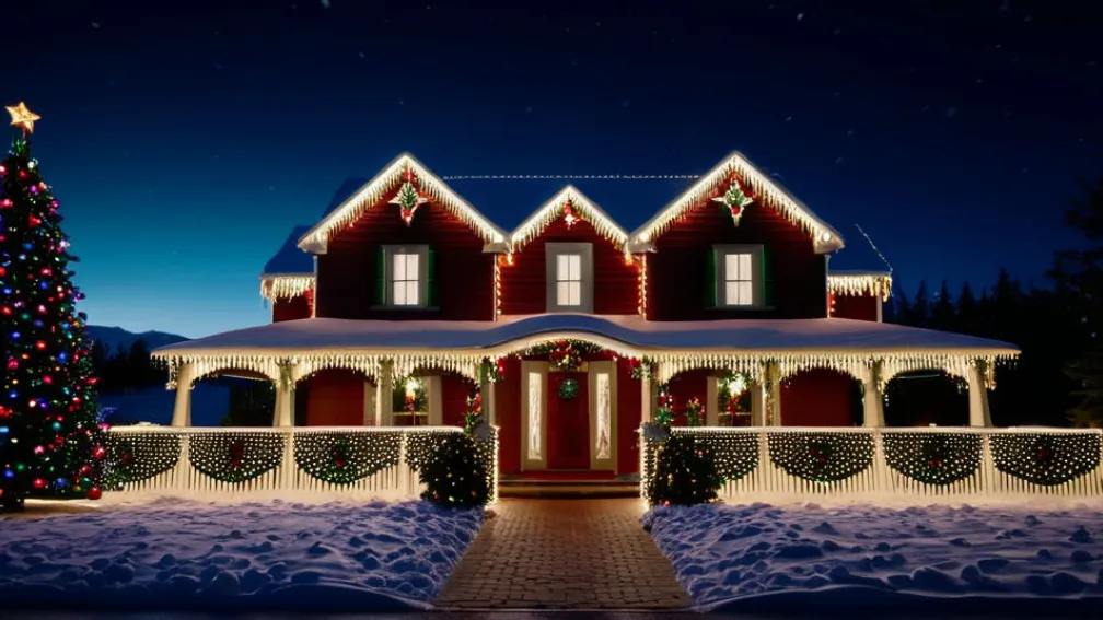 Casa de Crăciun din Moordorf: Peste 50.000 de lumini LED transformă locuința într-un spectacol magic