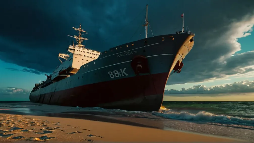 Naufragiul neobișnuit al navei funerare "MS Aegir" în largul insulei Juist