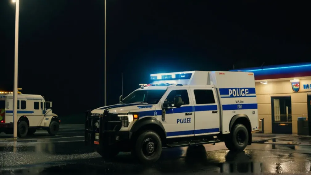 Intervenție spectaculoasă a trupelor speciale germane: blindatut SEK a lovit o furgonetă cu un suspect baricadat