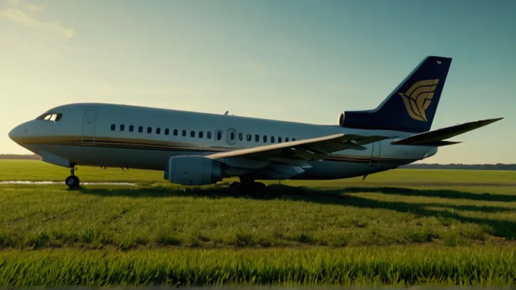 Avion deraiat de pe pistă, aproape de zona rezidențială