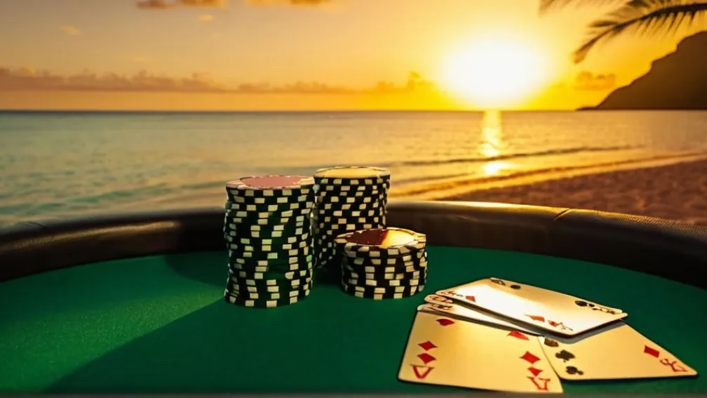 Starul NFL Austin Ekeler joacă poker la Bahamas la World Series of Poker