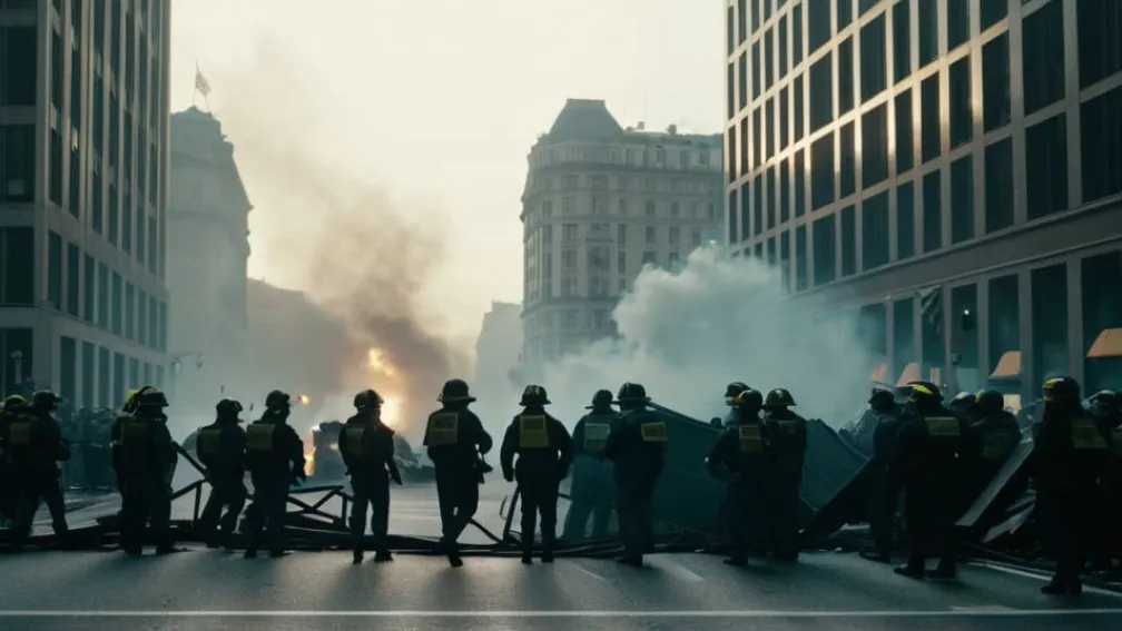 Peste 50 de polițiști răniți în urma revoltelor la congresul AfD din Gießen