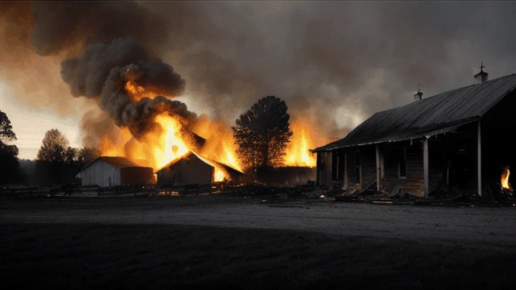 Incendiu devastator la o fermă din Unna: Cai pier în flăcări, alertă maximă pentru pompieri
