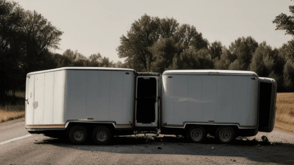 Accident grav în Heringen: Remorcă se răstoarnă, trei tineri răniți