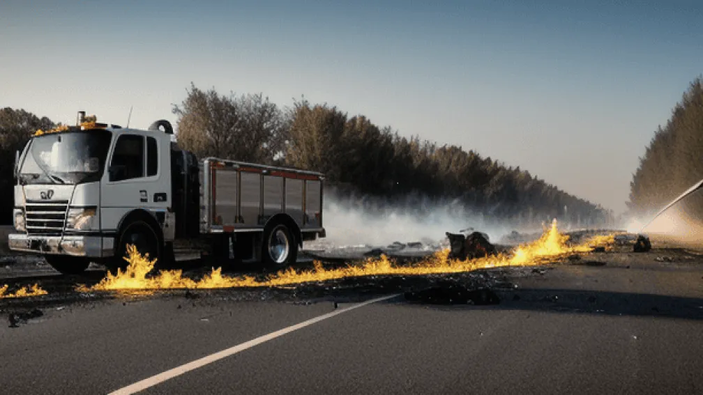 Incendiu camion pe A6 la Viernheim: Trafic perturbat și pagube semnificative