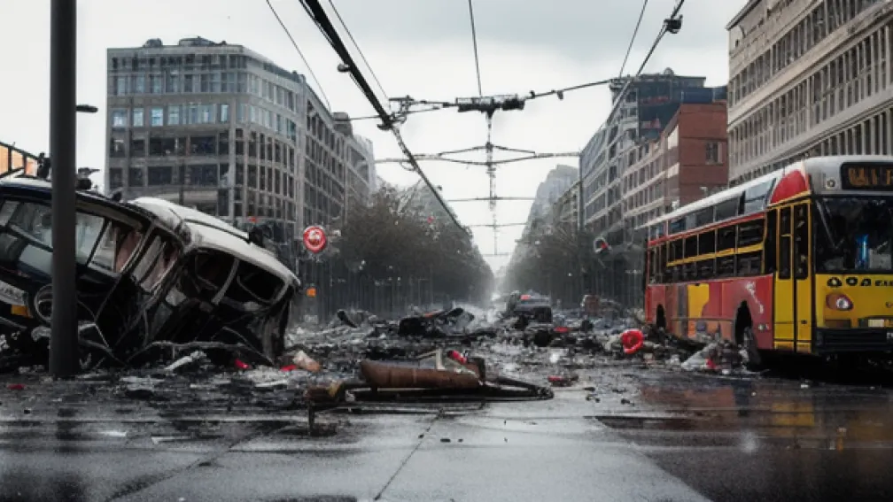 Accident grav la München: Autobuz se izbește de tramvai! Zece răniți, inclusiv copii
