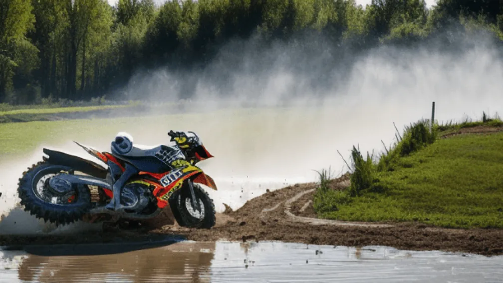 Accident grav în Werther: Motociclist cade într-un canal cu apă