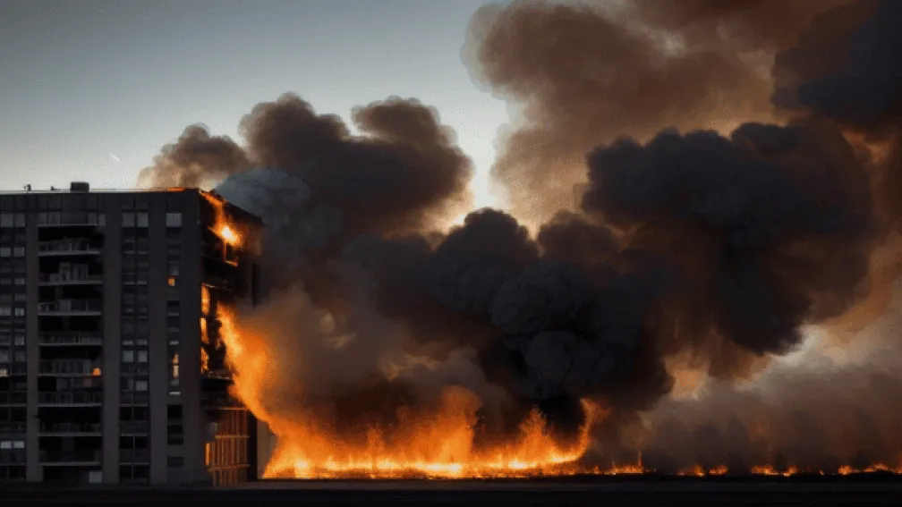 Incendiu scăpat de sub control – Un hotel «Lost-Place» cuprins de flăcări