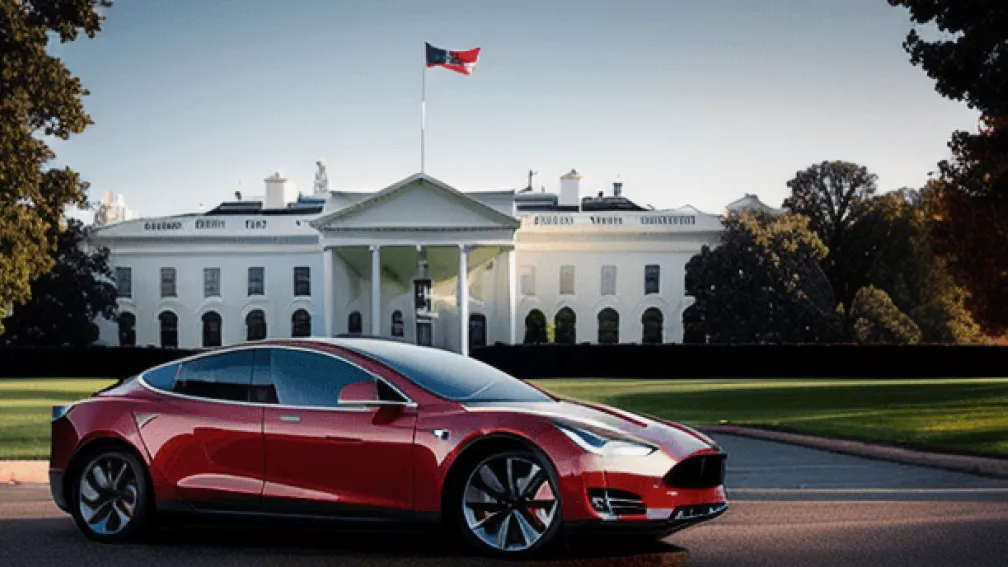 Trump cumpără un Tesla pentru a susține afacerea lui Elon Musk? Spectacol la Casa Albă!