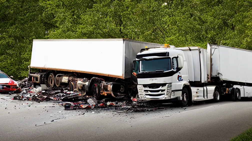 Accident grav pe A7: Șofer de camion proiectat din cabină
