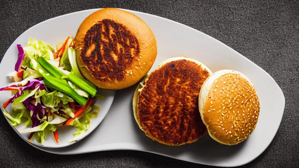 Burger de pui cu gust de „dumpling” – O rețetă fusion delicioasă