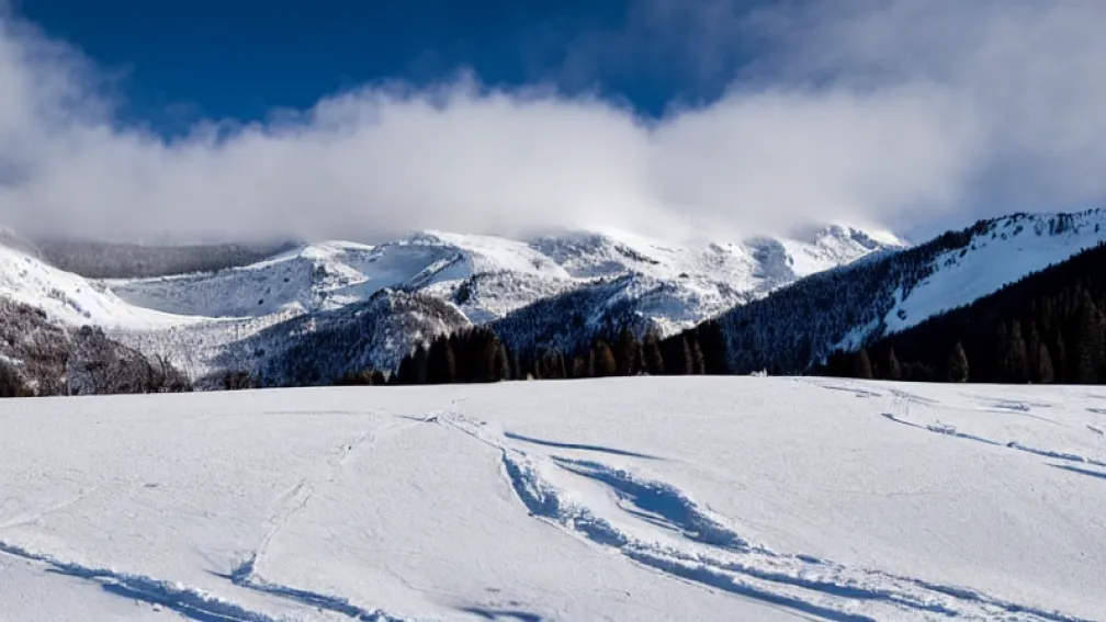 Avalanșă uriașă spre schiori - Nu vrei să fii în acest teleschi