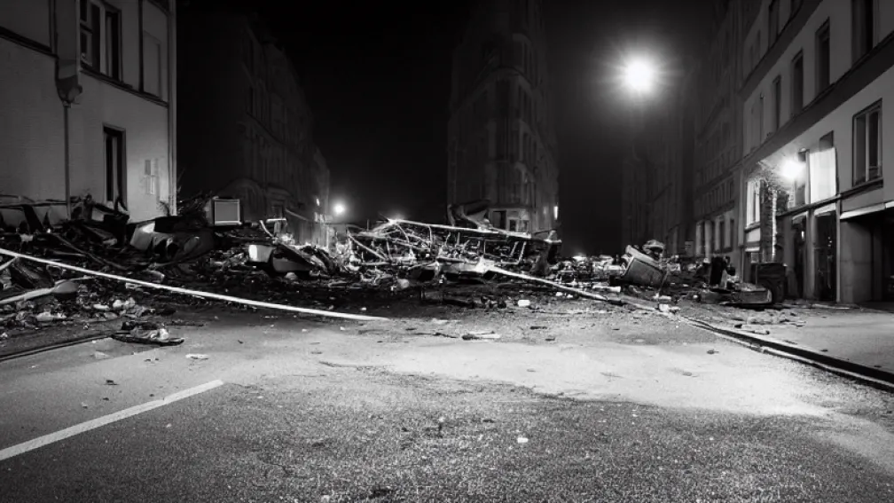 Berlin: Raid după explozia cu bombă sferică