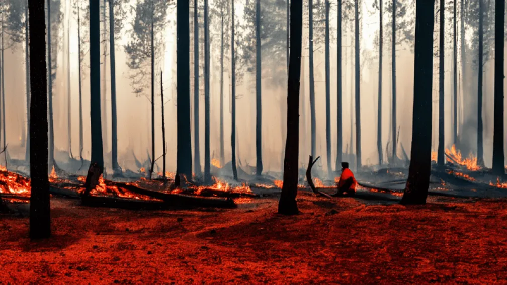 Incendiu Forestier la Bad Bergzabern: Drum Închis