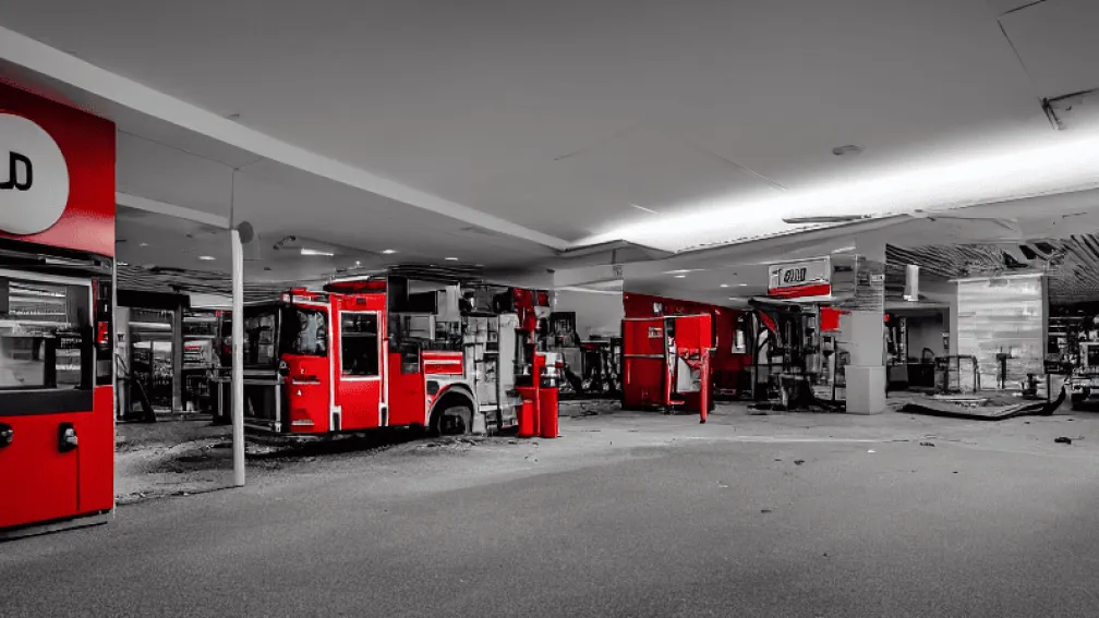 Incendiu la un supermarket din Mannheim