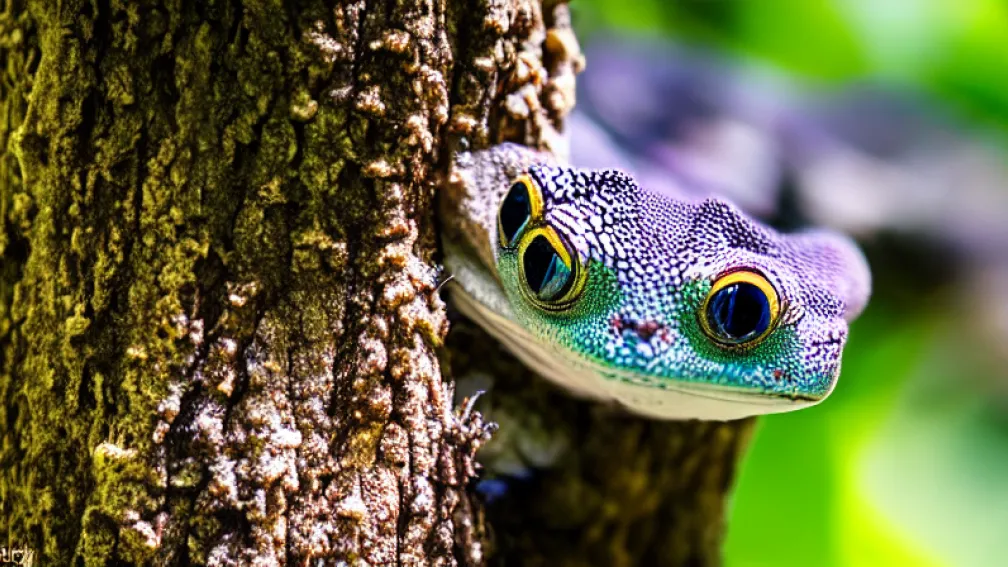 Gecko zâmbitor din Indonezia aduce noroc