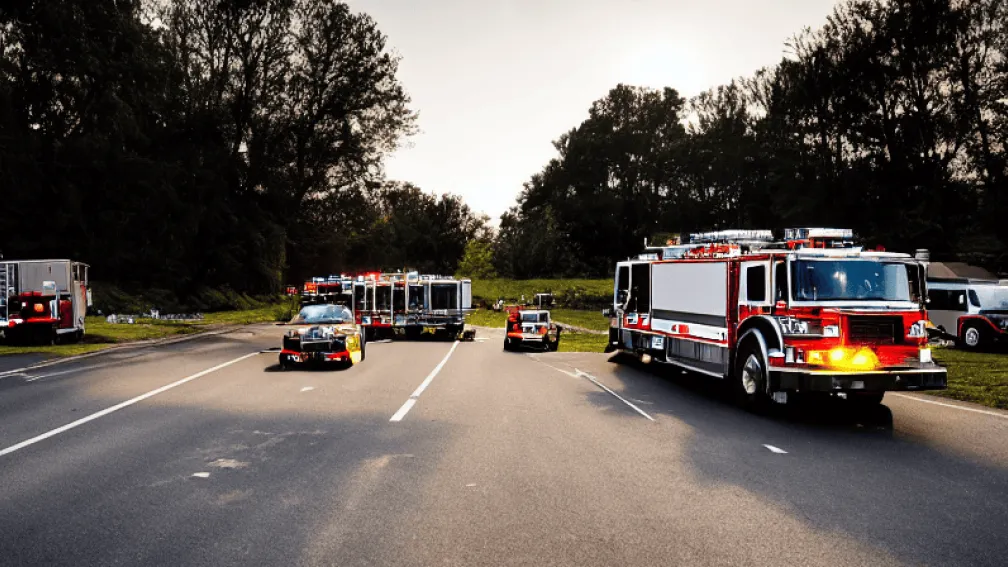 Accident pe A46: Mașină răsturnată - Intervenție de urgență