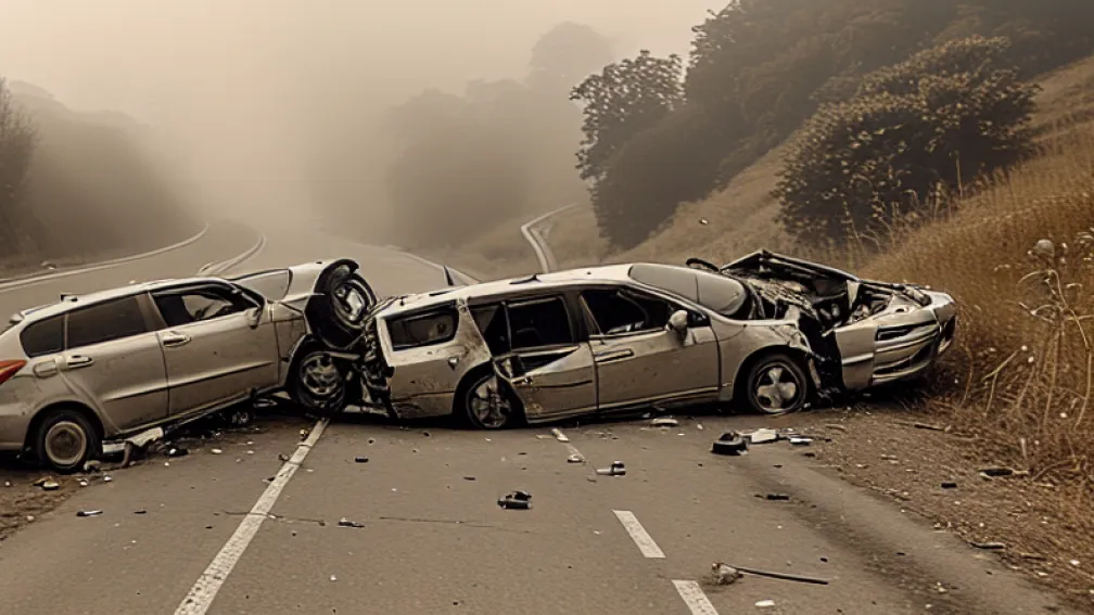 Accident B500: Șoferiță (47) s-a răsturnat cu mașina