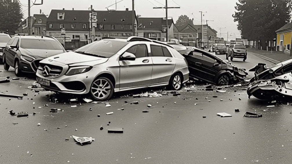 Ulm: Senior provoacă accident cu patru mașini