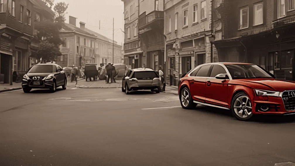 Sarstedt: Audi lovit, șoferul a fugit de la locul faptei